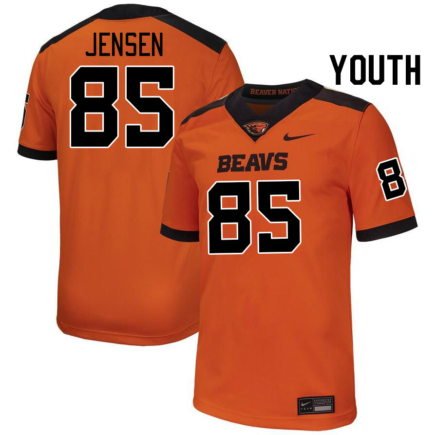 Youth #85 Cooper Jensen Oregon State Beavers College Football Jerseys Stitched-Orange